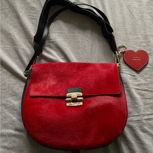 Furla Red and Black Shoulder Bag